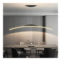 Suspension Noir et Blanc aux lignes epurees avec eclairage confortable 32W 6000K