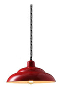 Luminaire Ambre et Rouge a silhouette graphique de type lustre 60 W