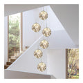 Suspension Gris et Ambre au style moderne avec conception fonctionnelle 5W