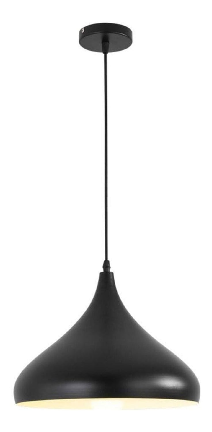 Suspension decoratif Noir et Blanc avec diffusion lumineuse harmonieuse E27 PJ-4575