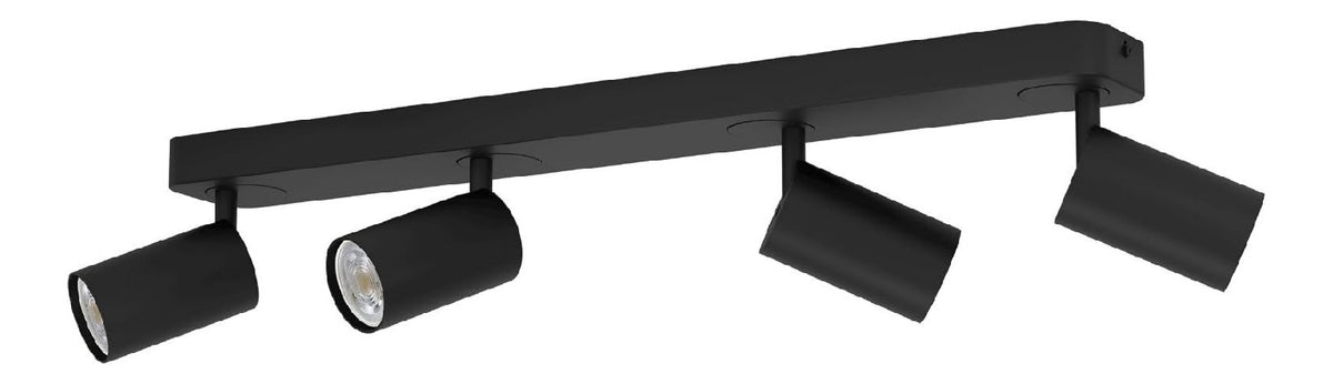 Eclairage Noir et Blanc contemporain en version rail de spots GU10