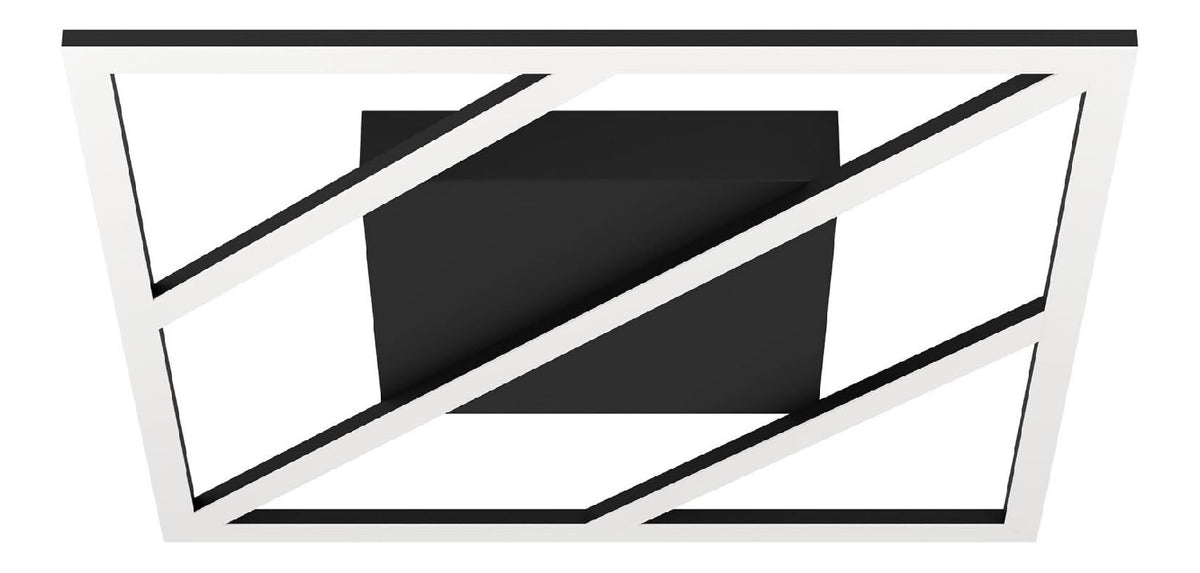 Luminaire Noir et Blanc a silhouette graphique de type plafonnier TL-5454