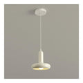 Suspension decoratif Blanc et Beige avec diffusion lumineuse harmonieuse