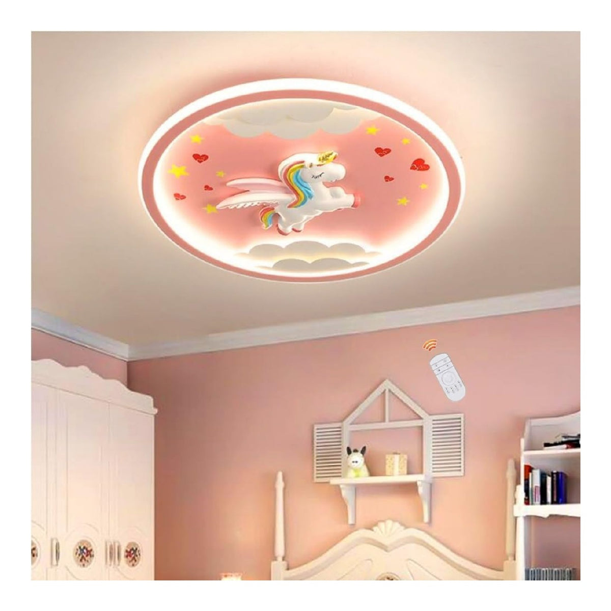 Plafonnier Blanc et Ambre au style moderne avec conception fonctionnelle 56W 3000K