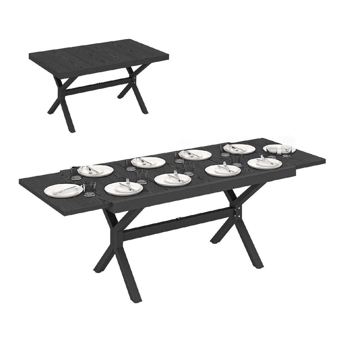 Gris anthracite effet tables a manger