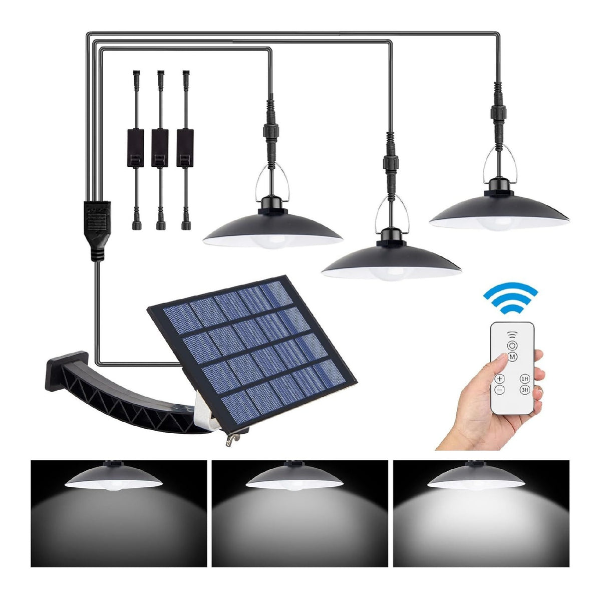 Suspension Blanc a presence elegante et lumiere agreable IP65