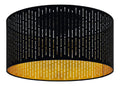 Plafonnier Noir et Dore a presence elegante et lumiere agreable 40 W E27