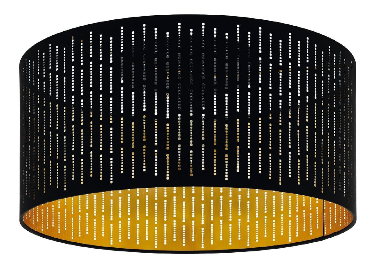 Plafonnier Noir et Dore a presence elegante et lumiere agreable 40 W E27