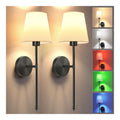 Solution lumineuse Noir et Ambre au dessin sobre en format applique murale 2700 K