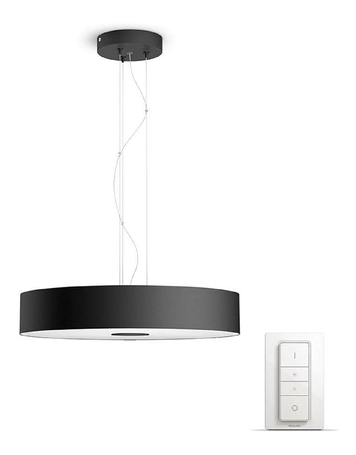 Eclairage Noir et Blanc contemporain en version suspension 39W