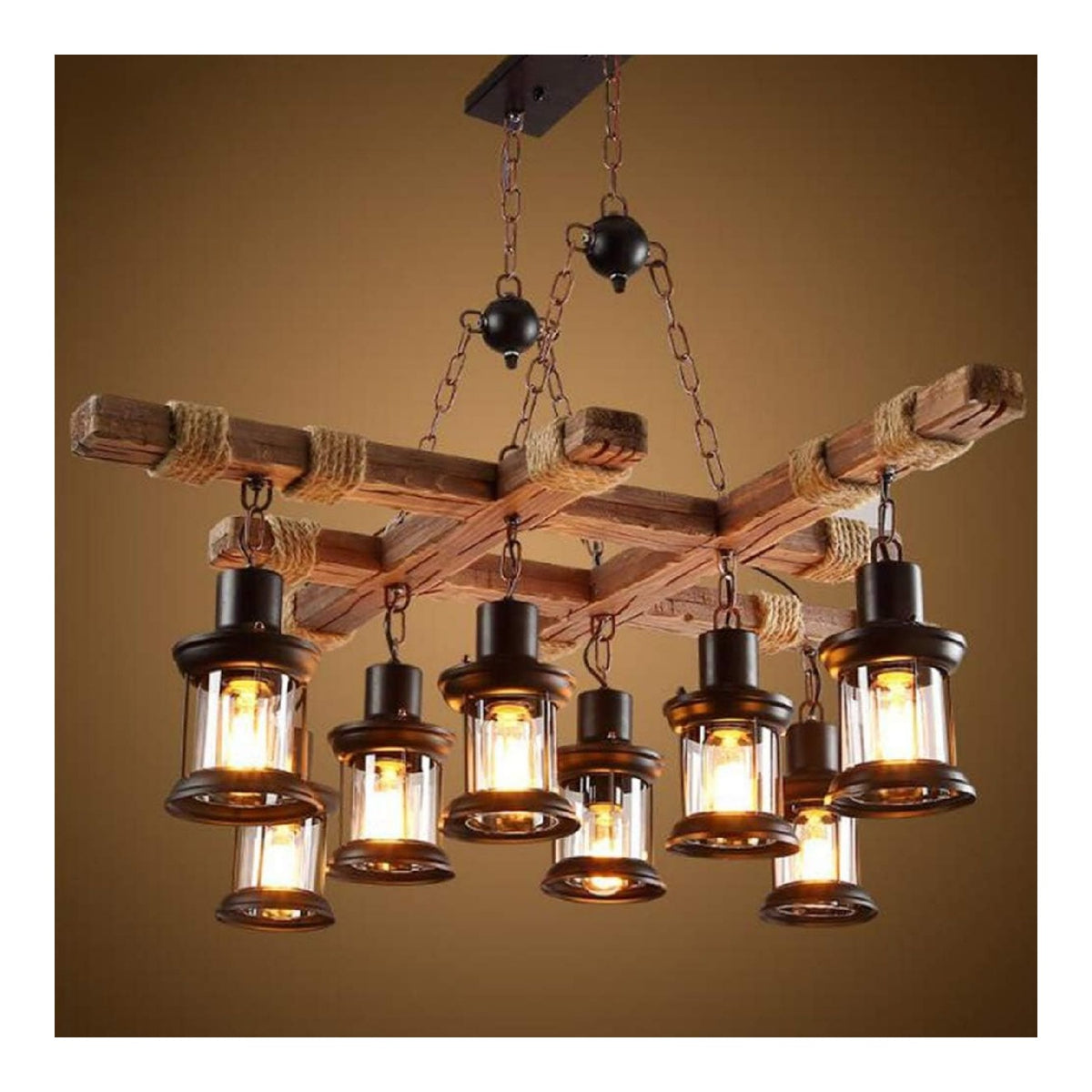 Suspension Ambre aux lignes epurees avec eclairage confortable E27 LW-4157
