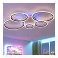 Lustre decoratif Noir et Blanc avec diffusion lumineuse harmonieuse 2700 K