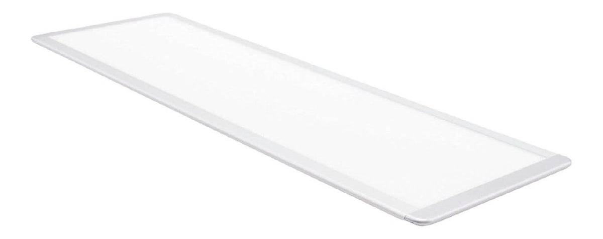 Luminaire Blanc et Argente a silhouette graphique de type luminaire 4000 K