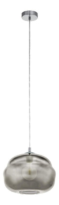 Suspension decoratif Noir et Transparent avec diffusion lumineuse harmonieuse 60 W E27