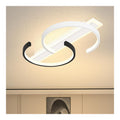Solution lumineuse Noir et Blanc au dessin sobre en format plafonnier 55W 3000K