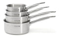 Buyer De Lot de 4 casseroles PRIM'APPETY 14/16/18/20 cm Inox 18/10 du Qualite Professionnelle Fond Magnetique Epais destine a Cuisson Maitrisee Tous Feux Four Finition Poli Brosse