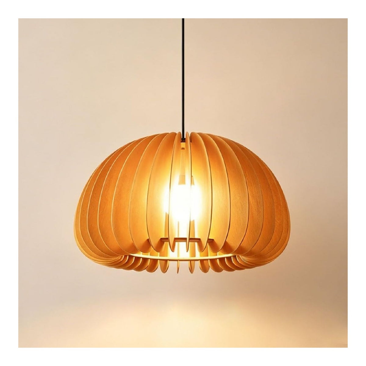 Suspension decoratif Ambre et Marron avec diffusion lumineuse harmonieuse E27 WT-8231