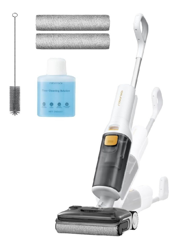 F25 roborock GT Gen2 Set Aspirateur Laveur 20kPa Autonettoyage 90 degresC Aspirateur sans Fil Autonettoyage a Haute temperature de 90  degresC inclinable a 180 degres Nettoyage Deux Bords