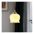 Suspension decoratif Beige avec diffusion lumineuse harmonieuse E27