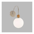 Applique murale Blanc et Ambre au style moderne avec conception fonctionnelle 40 W E27