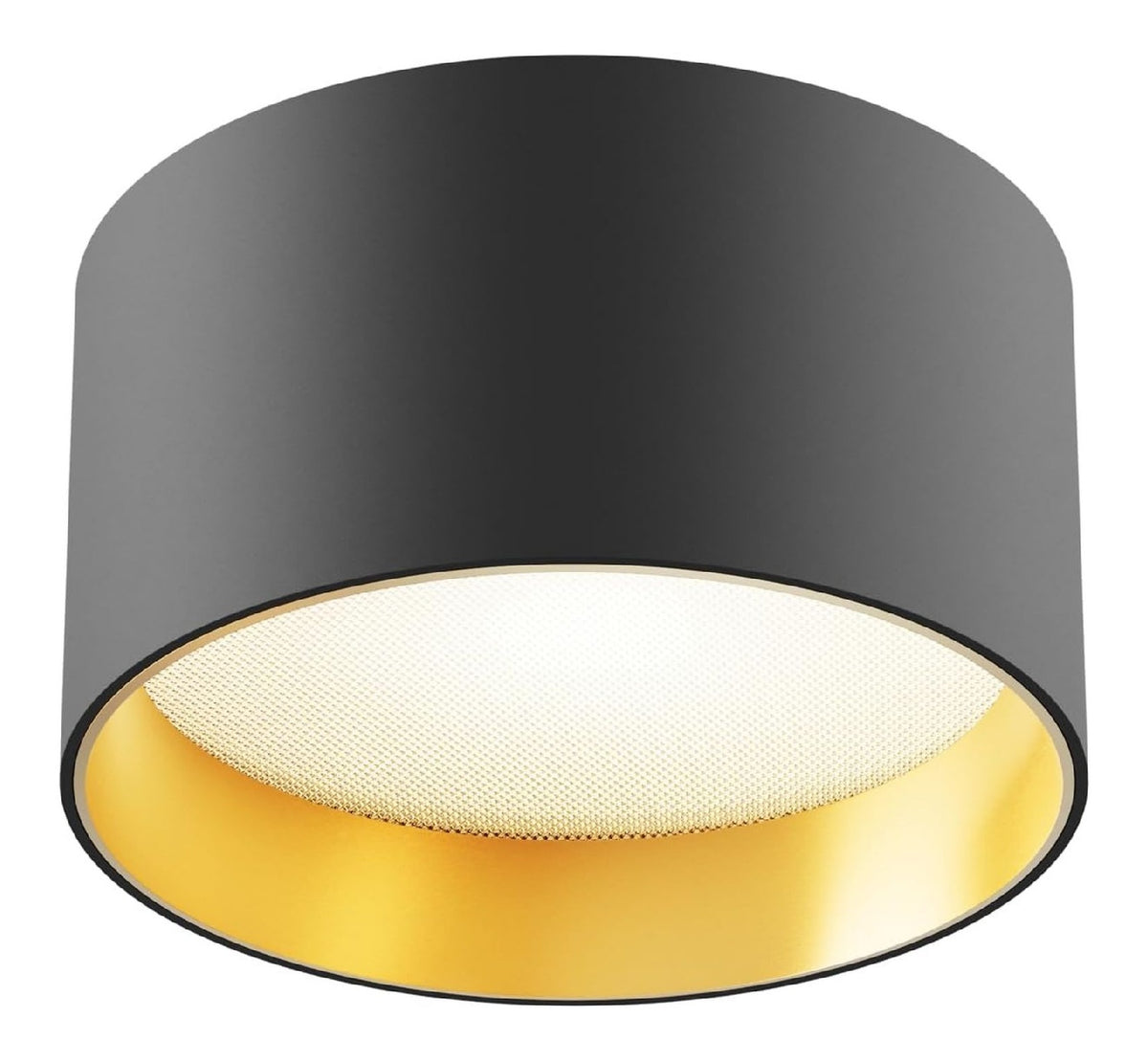Spot de plafond Noir et Dore au style moderne avec conception fonctionnelle 3000K