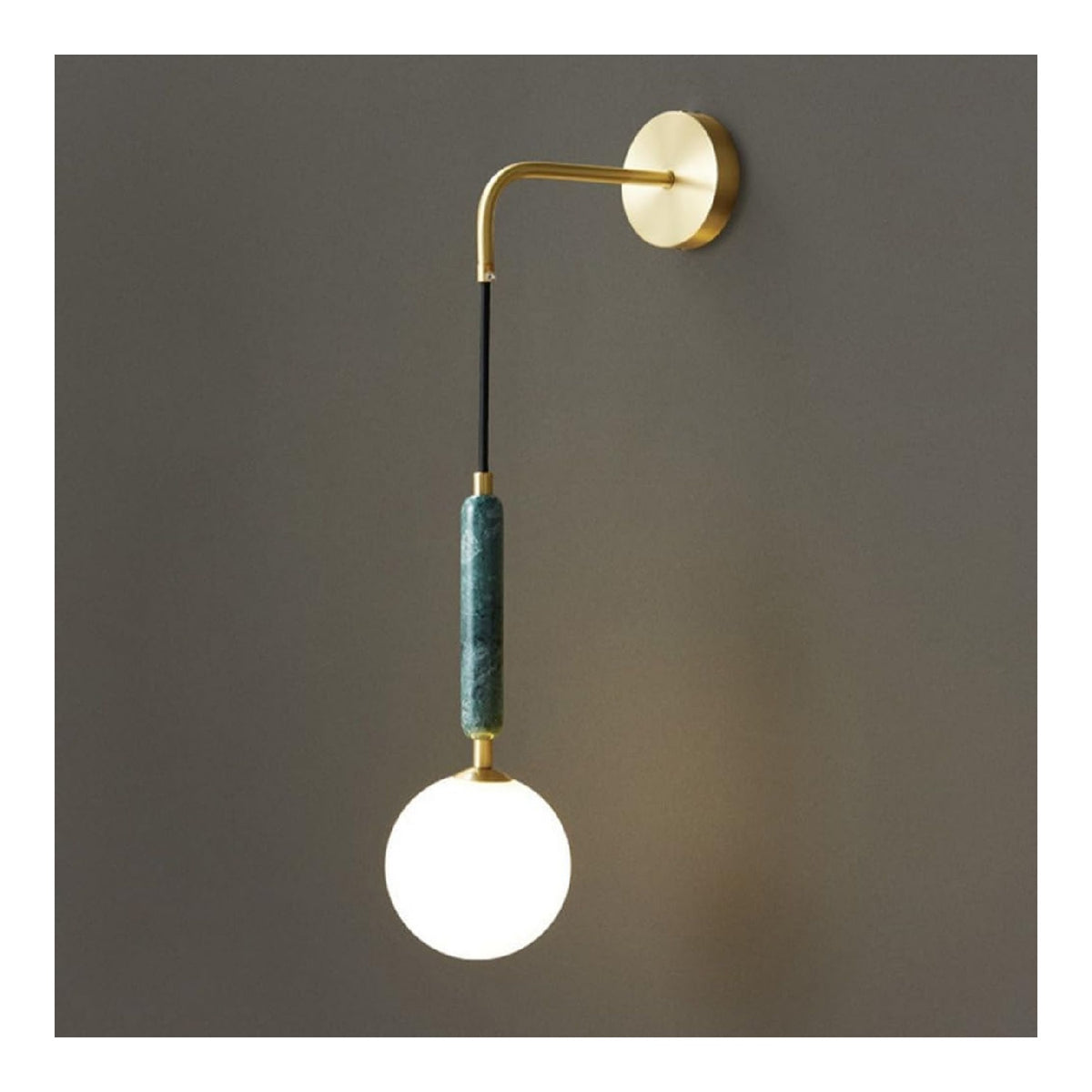 Applique murale Blanc et Ambre a presence elegante et lumiere agreable YM-8287