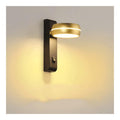 Applique murale decoratif Noir et Ambre avec diffusion lumineuse harmonieuse 6 W