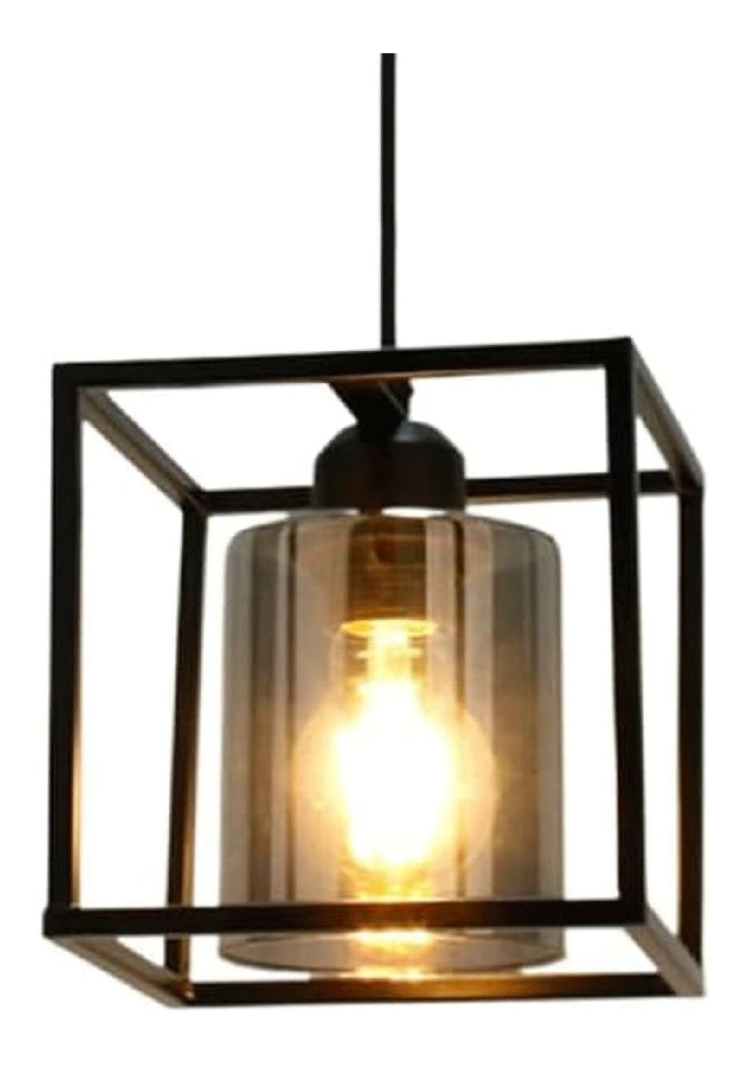 Suspension Ambre au style moderne avec conception fonctionnelle 60 W E27