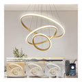 Luminaire Blanc et Ambre a silhouette graphique de type suspension 45W 2700K