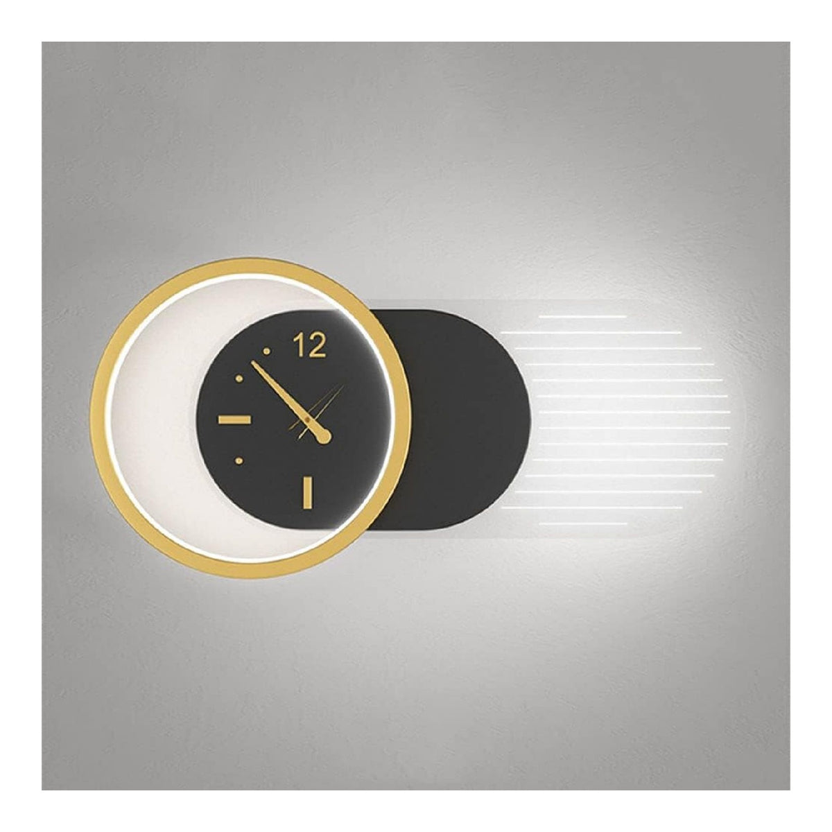 Applique murale Noir et Blanc aux lignes epurees avec eclairage confortable Z2-4466