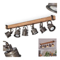 Plafonnier Noir et Ambre a presence elegante et lumiere agreable IP20 GU10
