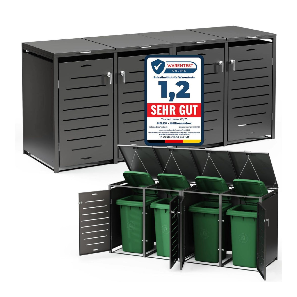 Abris pour poubelles melko nouvelle generation