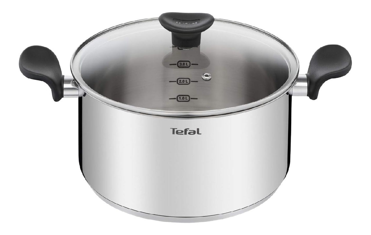 Faitout Acier Primary Inoxydable 24 cm 5 L Casserole inox induction destine a mijoter ainsi que cuisiner destine a 4 a 6 personnes Base diffuseur du chaleur Graduations precises