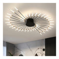 Plafonnier decoratif Noir et Ambre avec diffusion lumineuse harmonieuse PM-1666