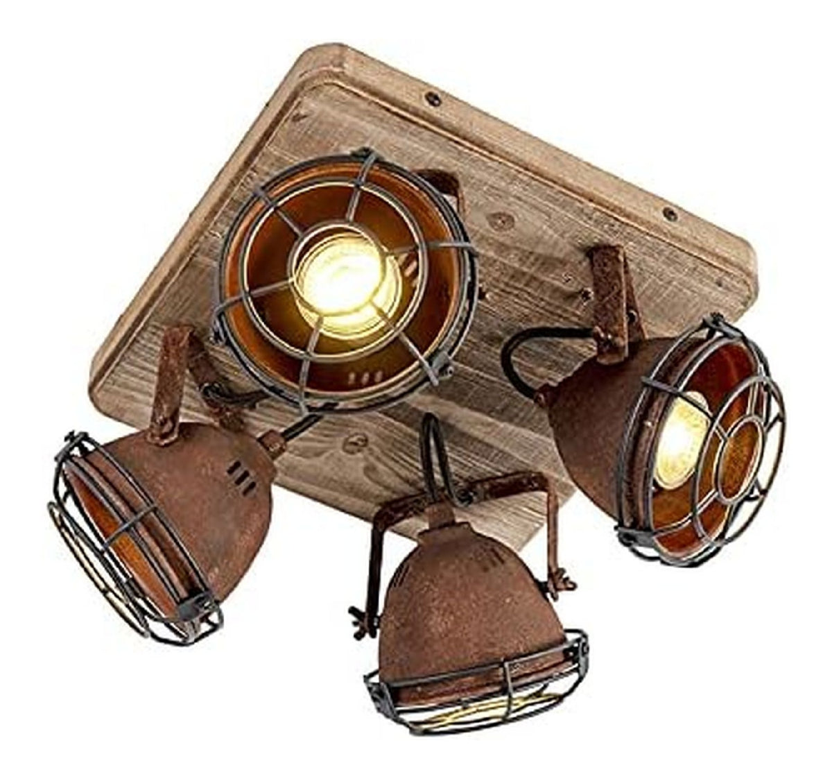 Spot de plafond decoratif Ambre et Marron avec diffusion lumineuse harmonieuse IP20 GU10