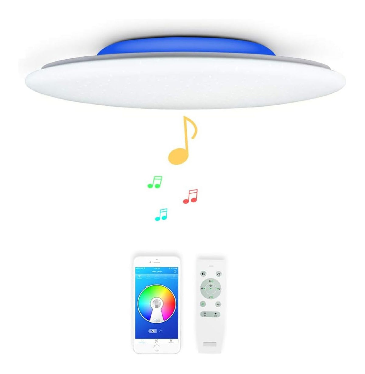 Lustre Blanc et Ambre a presence elegante et lumiere agreable 36W YV-2476