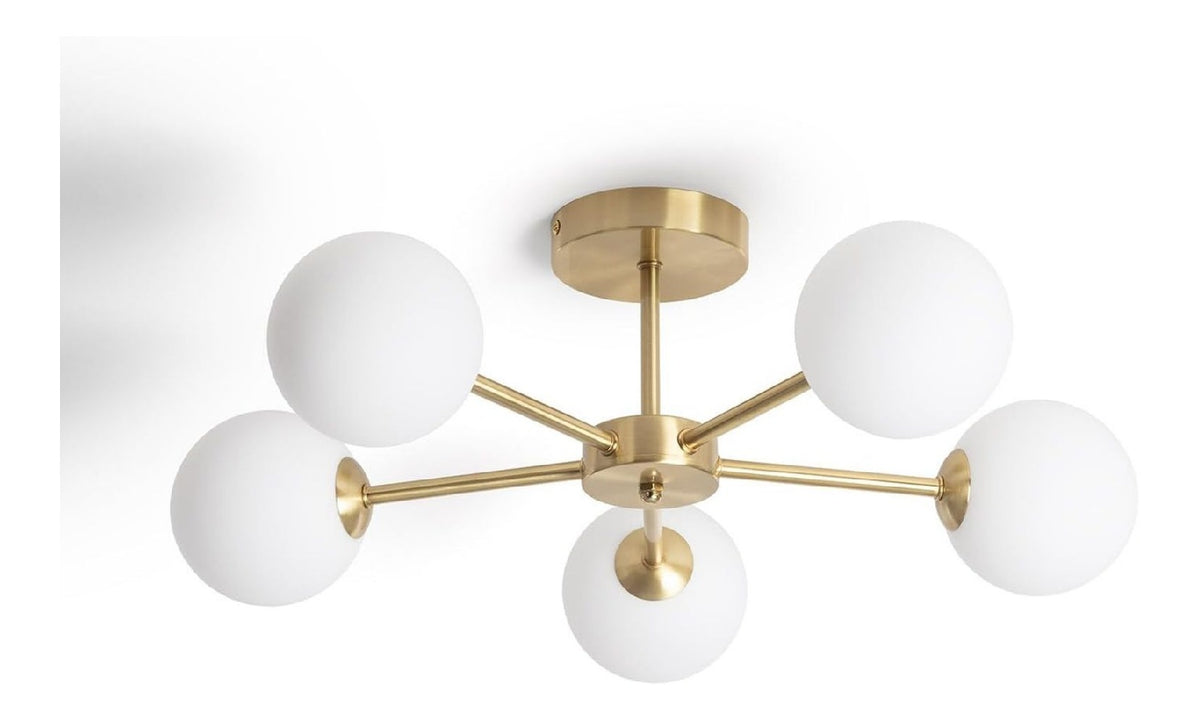 Eclairage Dore et Rouge contemporain en version spot de plafond 40W IP20