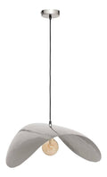 Solution lumineuse Argente et Ambre au dessin sobre en format suspension 25W E27