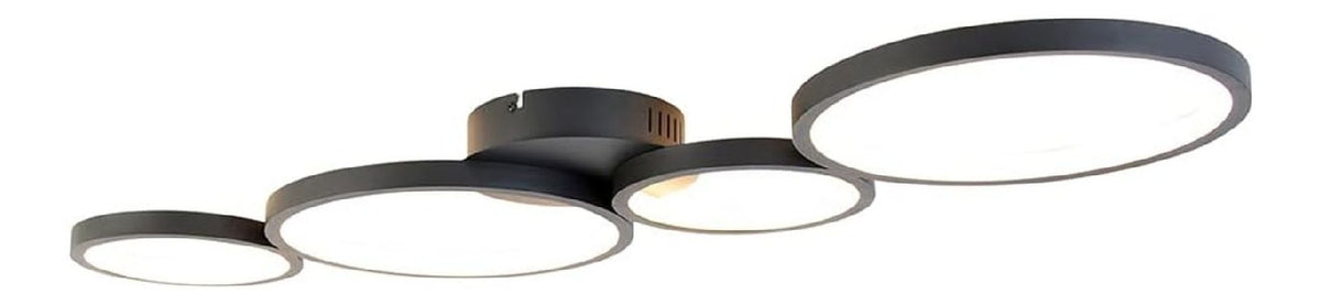 Plafonnier Noir et Ambre au style moderne avec conception fonctionnelle IP20