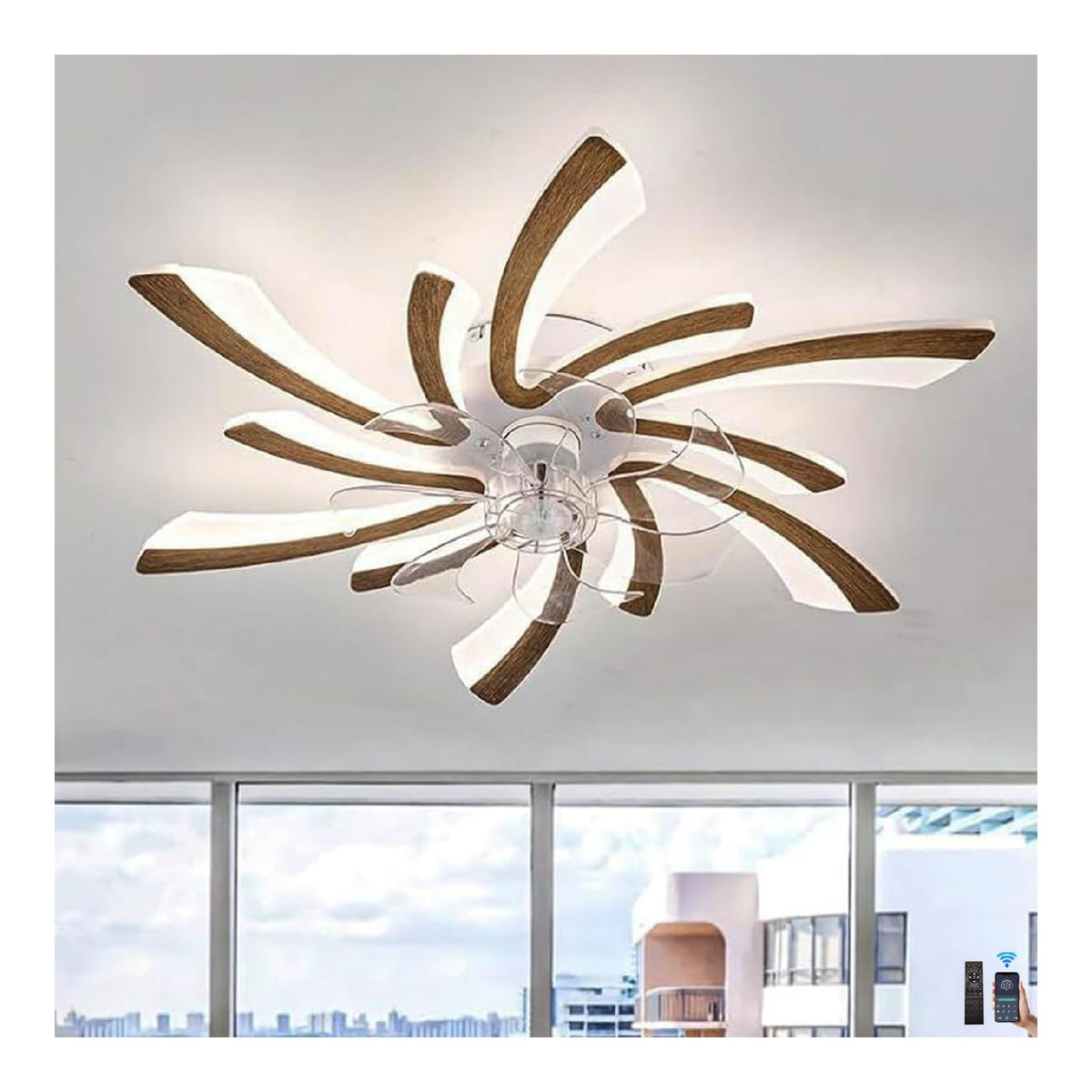 Solution lumineuse Blanc au dessin sobre en format luminaire