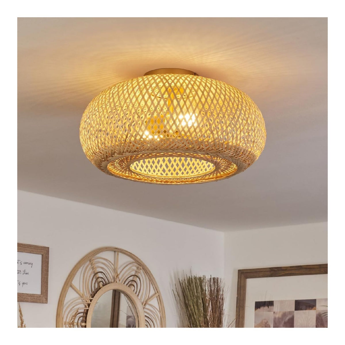 Eclairage Dore et Ambre contemporain en version plafonnier IP20 E27