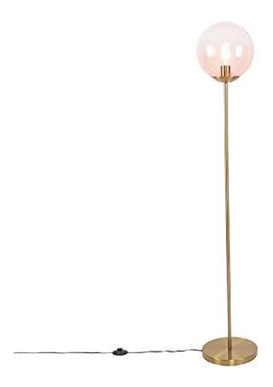 Lampadaire Noir et Dore a presence elegante et lumiere agreable IP20 E27