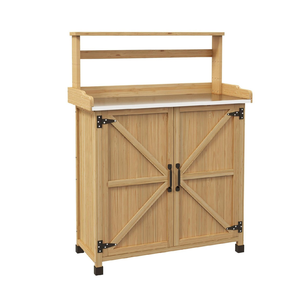 Tables pour semis rempotage rustique et jaune