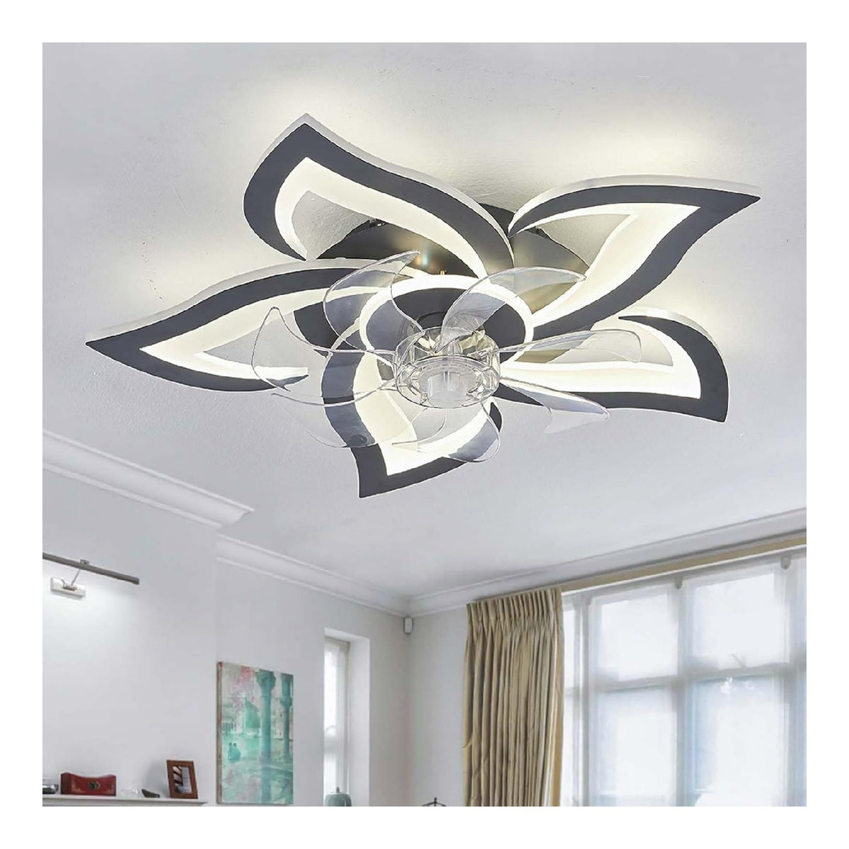Eclairage Noir et Blanc contemporain en version luminaire 3000K