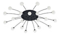 Luminaire Noir et Blanc a silhouette graphique de type plafonnier 1Z-7685