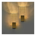 Luminaire Blanc et Dore a silhouette graphique de type applique murale 5W