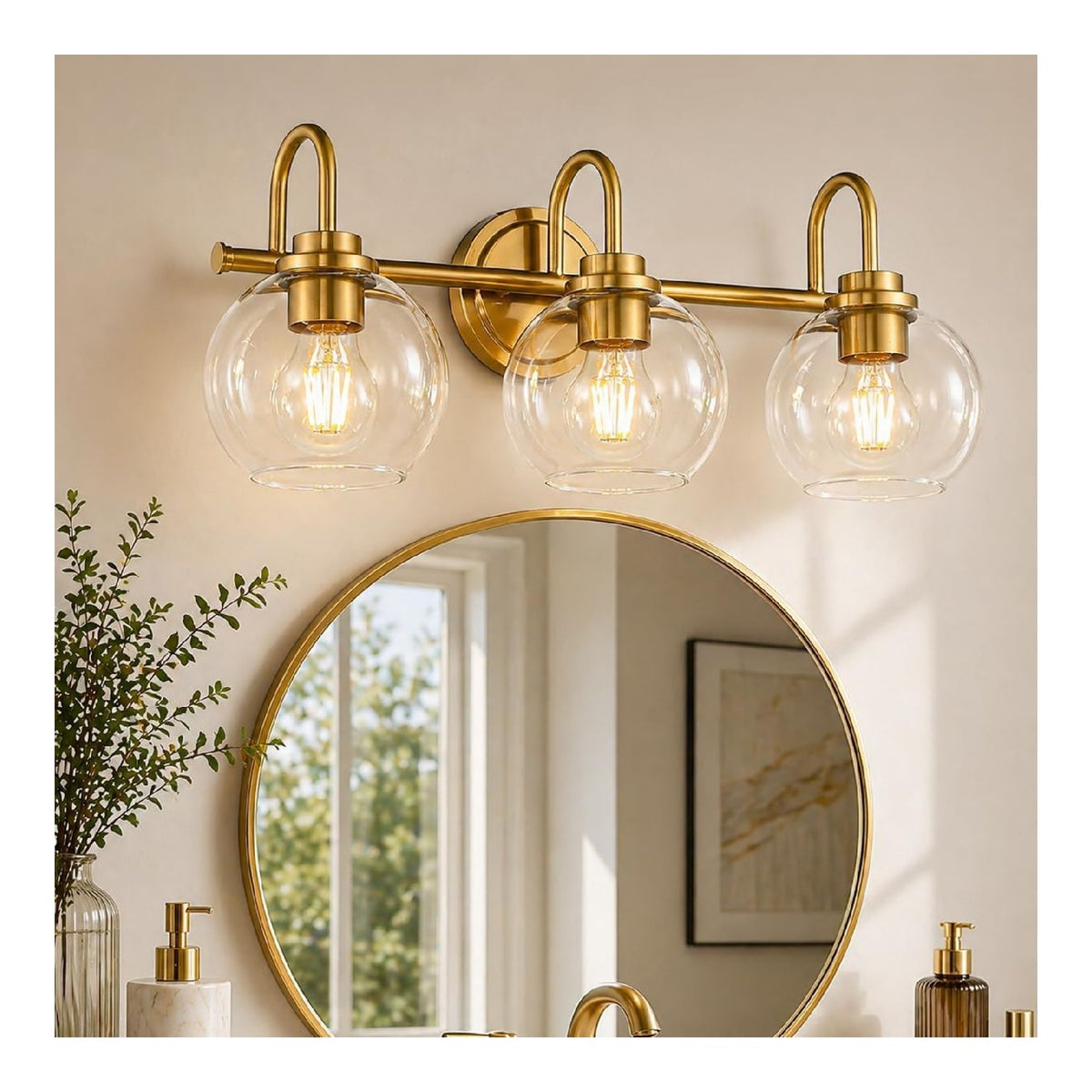 Applique murale Dore et Ambre au style moderne avec conception fonctionnelle 60 W
