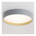 Plafonnier Blanc et Ambre a presence elegante et lumiere agreable 4F-3598