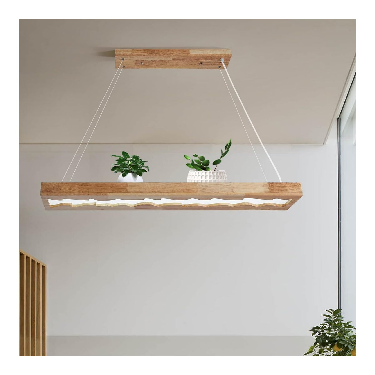 Suspension decoratif Blanc avec diffusion lumineuse harmonieuse 40W