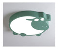 Luminaire Blanc et Ambre a silhouette graphique de type plafonnier 22W